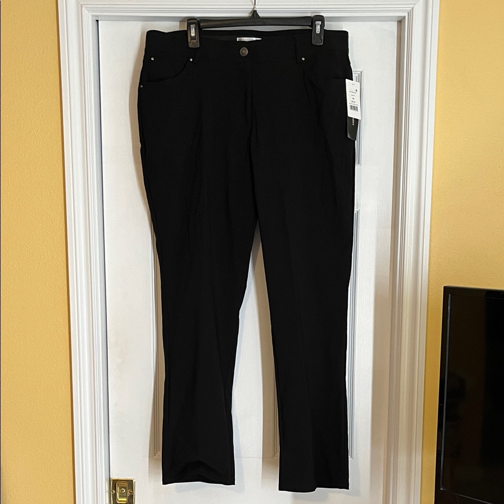 89th & Madison Classic Black Pants